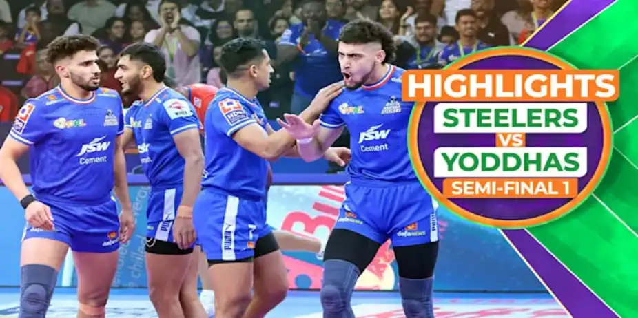 Steelers 28-25 Yoddhas