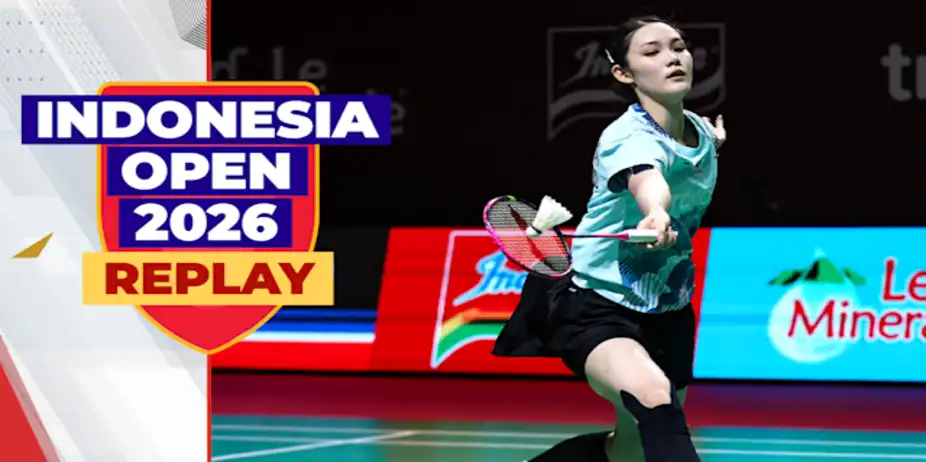 BWF Indonesia Open: R32, Court 2, Replay