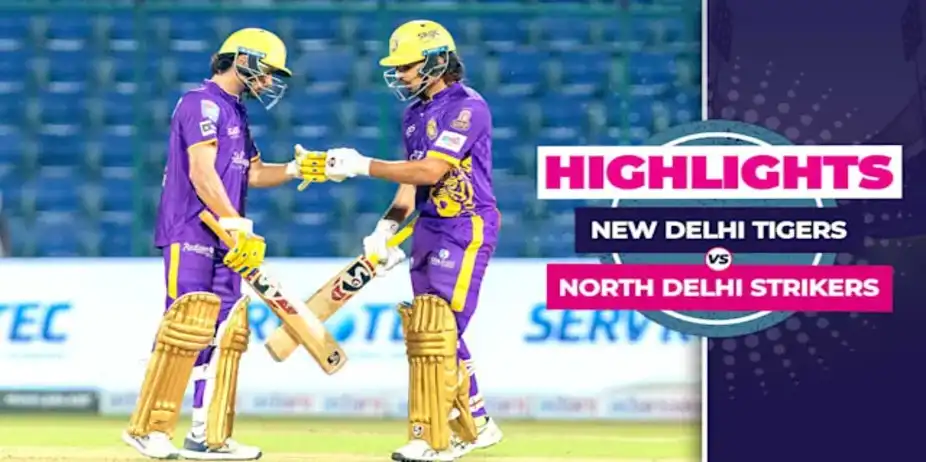 New Delhi Tigers vs North Delhi Strikers: Highlights