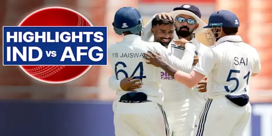 Only Test: IND vs AFG, Day 3 Highlights