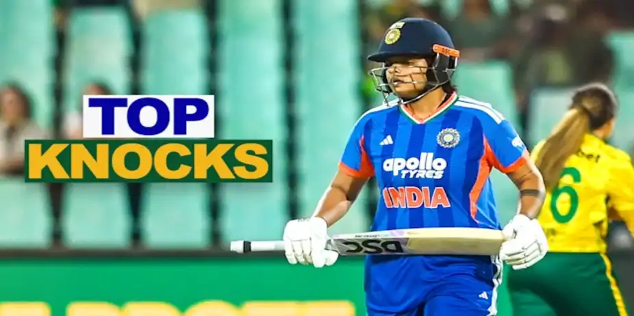 Shafali's 57 vs SA in 2nd T20I