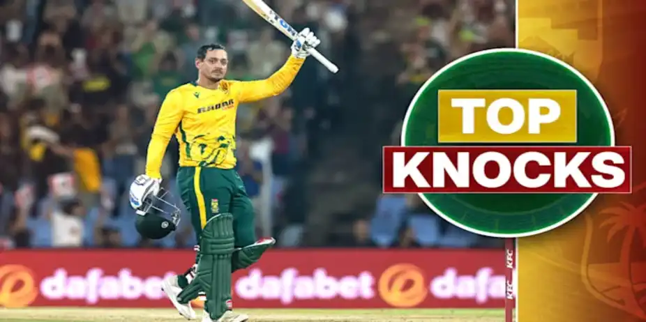 De Kock's 115 vs WI in 2nd T20I