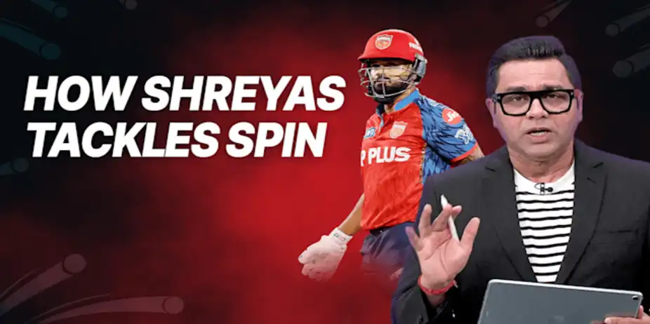 Analysing Shreyas Against Spinners