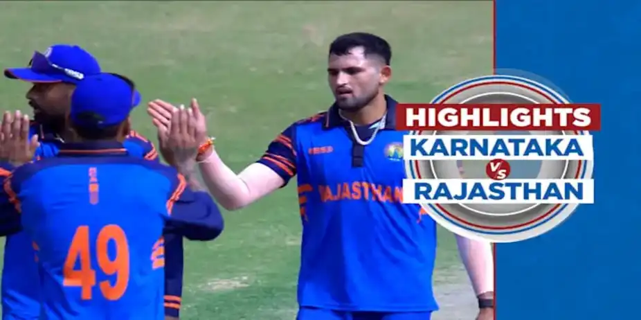 Karnataka vs Rajasthan: Highlights