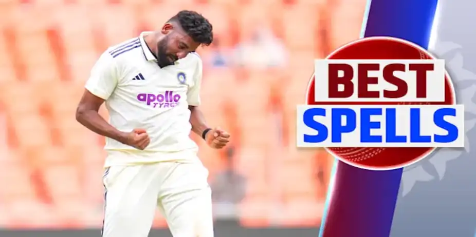 Siraj's 4/40 vs WI in 1st Test, 1st Inns