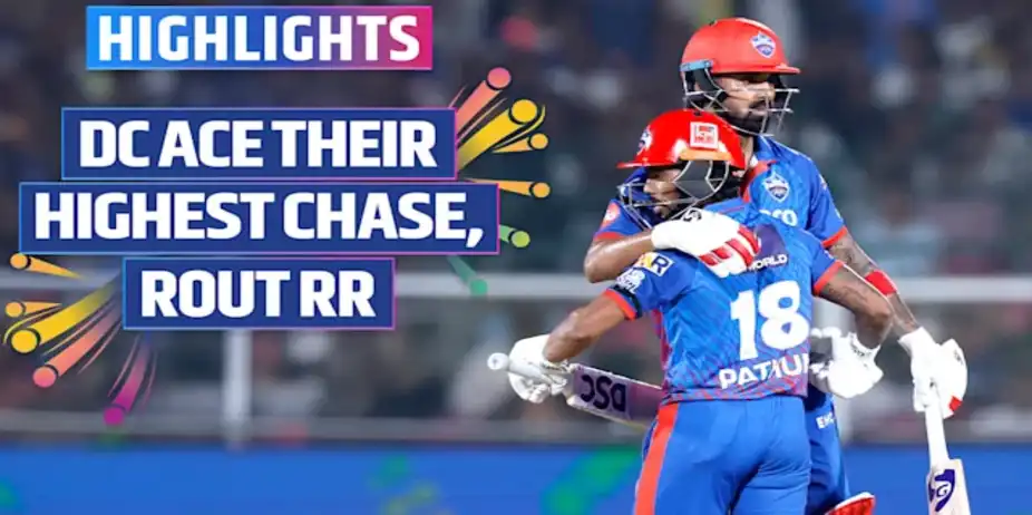 RR vs DC: Highlights