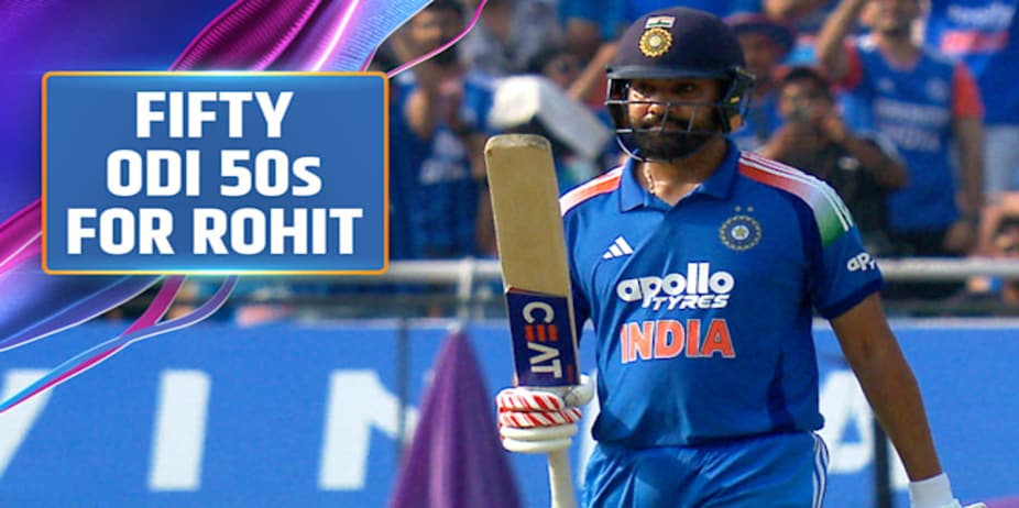 Rohit Overcomes New Milestone with Fifty vs WI