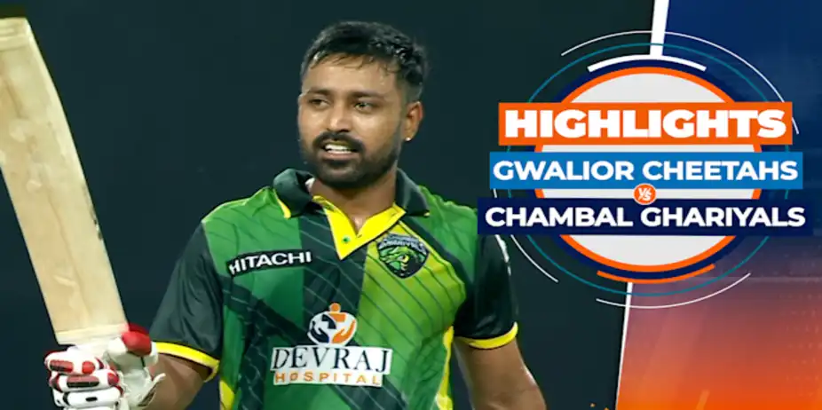 Gwalior Cheetahs vs Chambal Ghariyals: Highlights