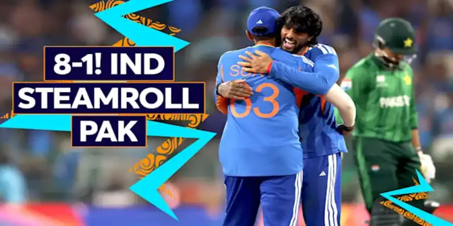 IND Extend WC Lead 8-1 Against PAK