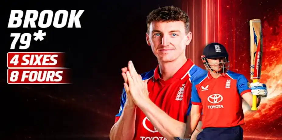 Brook's 79* vs IND in 4th T20I