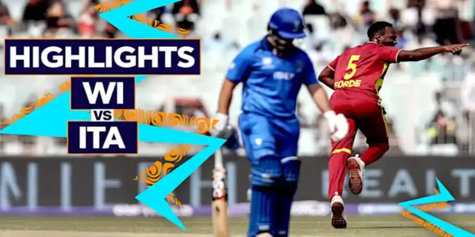 West Indies vs Italy: Highlights