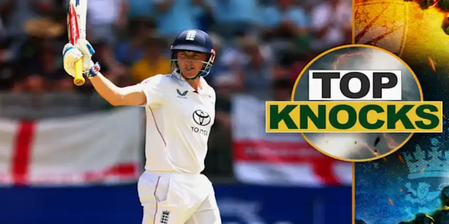 Brook's 52 vs AUS in 1st Test, 1st Inns