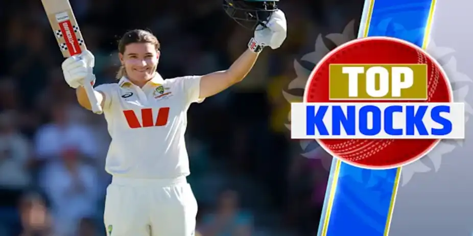 Sutherland's 129 vs IND in Only Test, 1st Inns