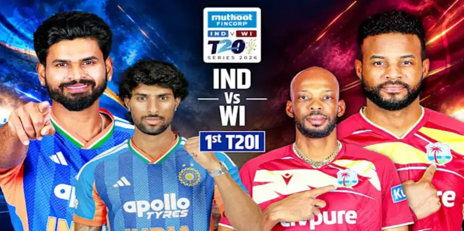 India vs West Indies: 1st T20I