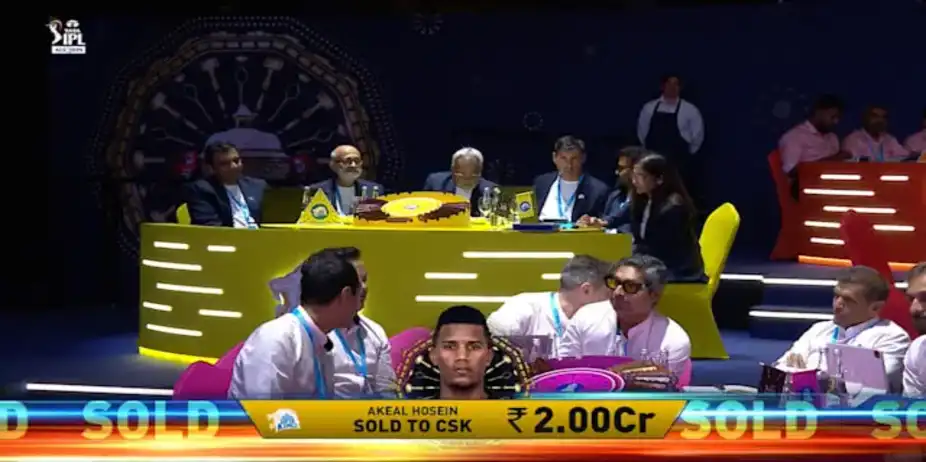 2 Cr! CSK Snap Up Hosein