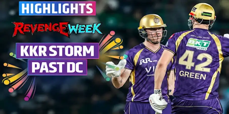 DC vs KKR: Highlights