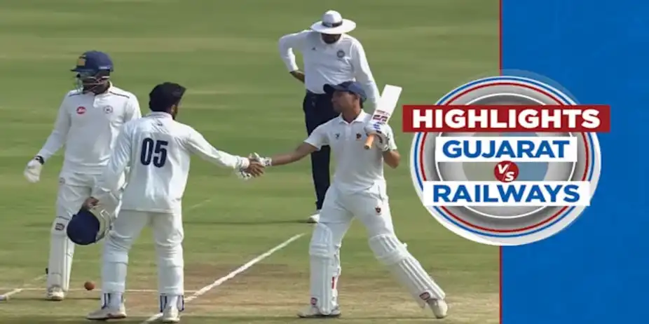 Gujarat vs Railways: Day 4, Highlights