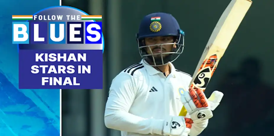 Kishan Roars with Double Ton in Final