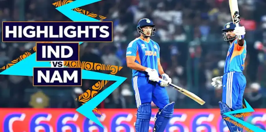 India vs Namibia: Highlights