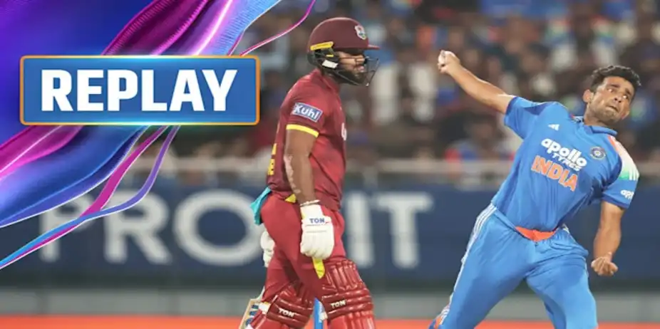 India vs West Indies: 3rd ODI, Replay