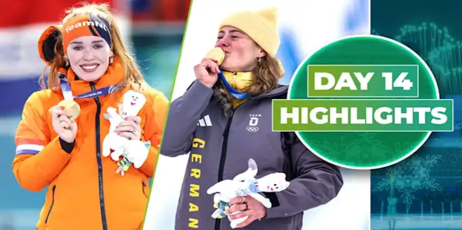 Winter Olympics: Day 14, Highlights