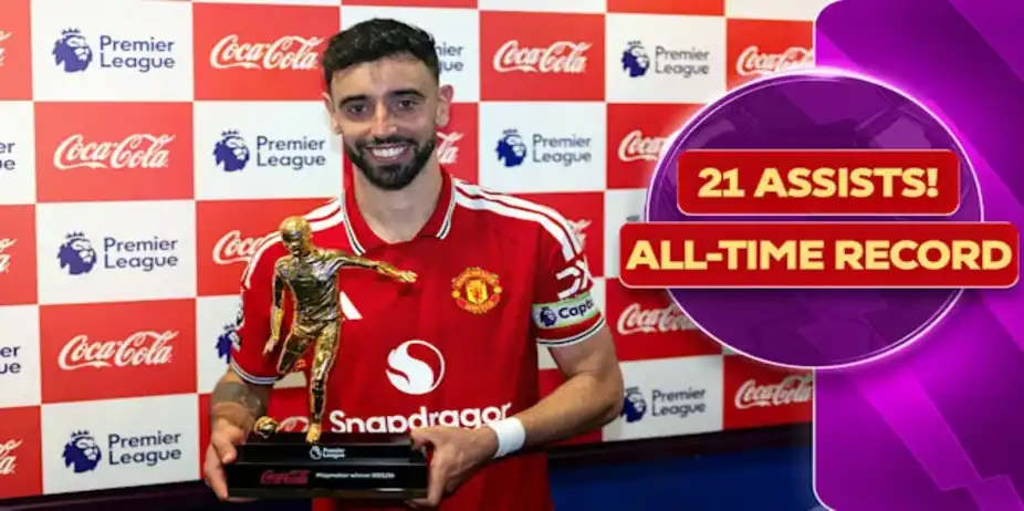 Bruno Rewrites History with 21 Assists