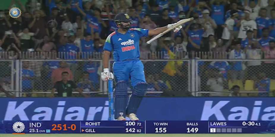 Rohit’s Hundred!