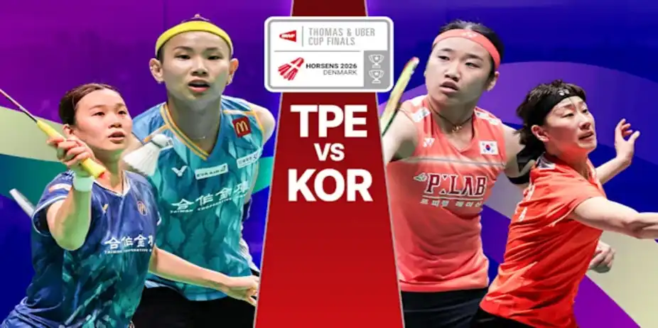 QF: Chinese Taipei vs Korea, Uber Cup