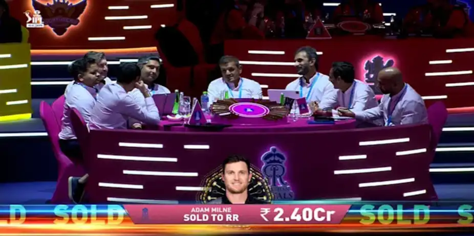 2.40 Cr! Milne Boosts RR's Pace Attack