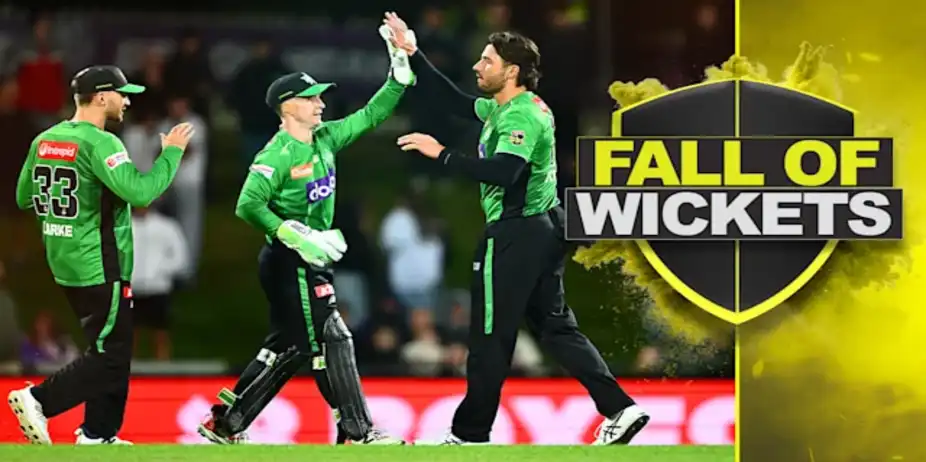Hobart Hurricanes Fall of Wickets vs Melbourne Stars