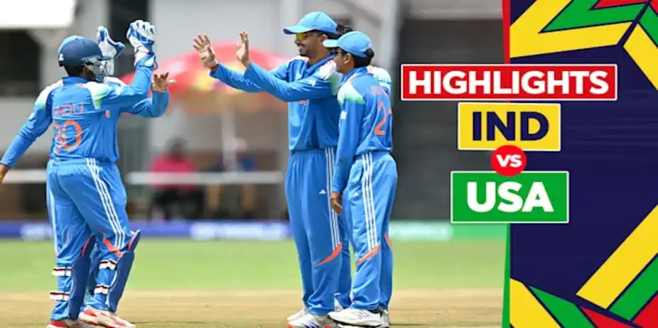 India vs USA: Highlights