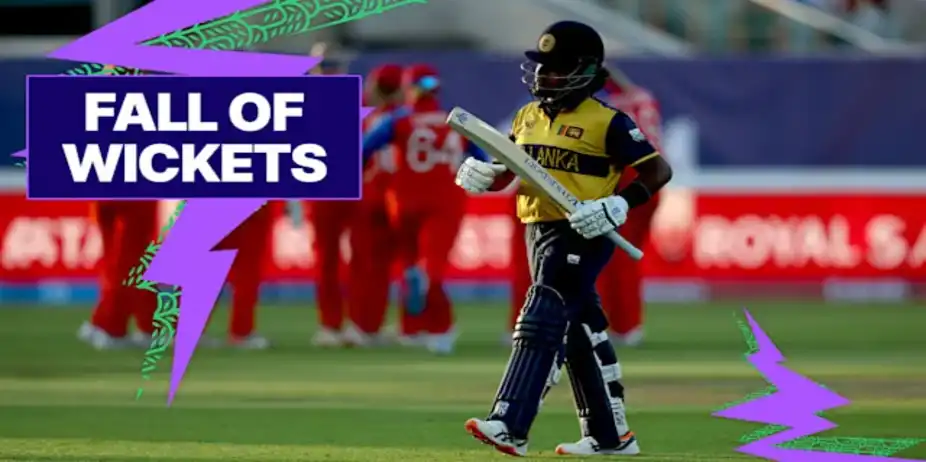 SL Fall of Wickets vs ENG