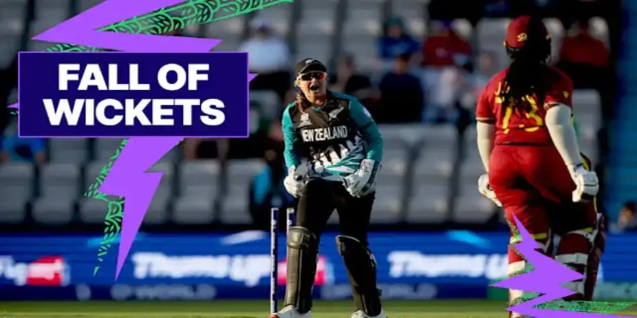WI Fall of Wickets vs NZ