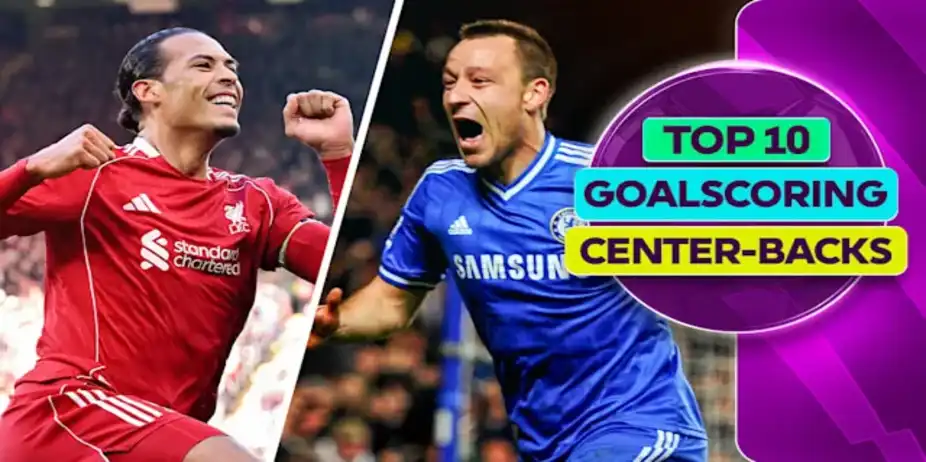 Top 10 Centre-Backs with Most Goals ft. Van Dijk, Terry