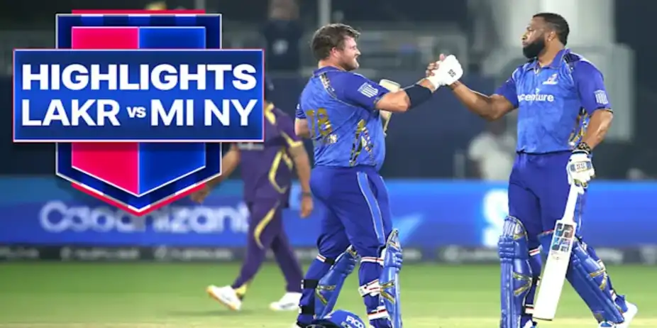 Los Angeles Knight Riders vs MI New York: Highlights