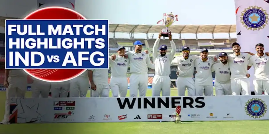 Only Test: India vs Afghanistan, Full Match Highlights