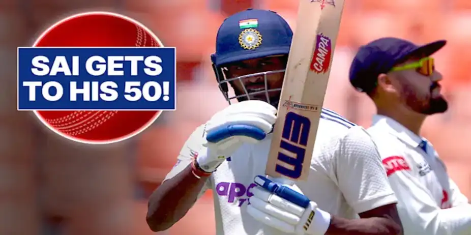 Sai Sudharsan Crafts a Brilliant Fifty