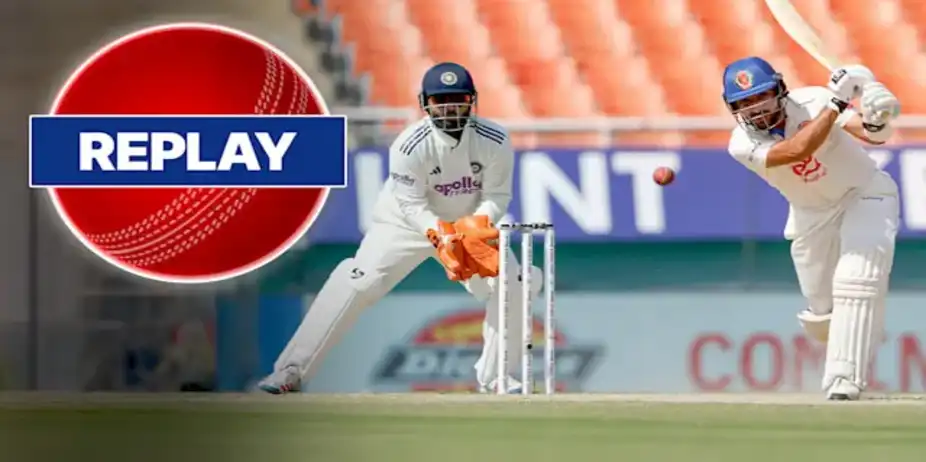 India vs Afghanistan: Only Test, Day 2 Replay