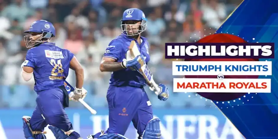 Triumph Knights vs MSC Maratha Royals: Highlights