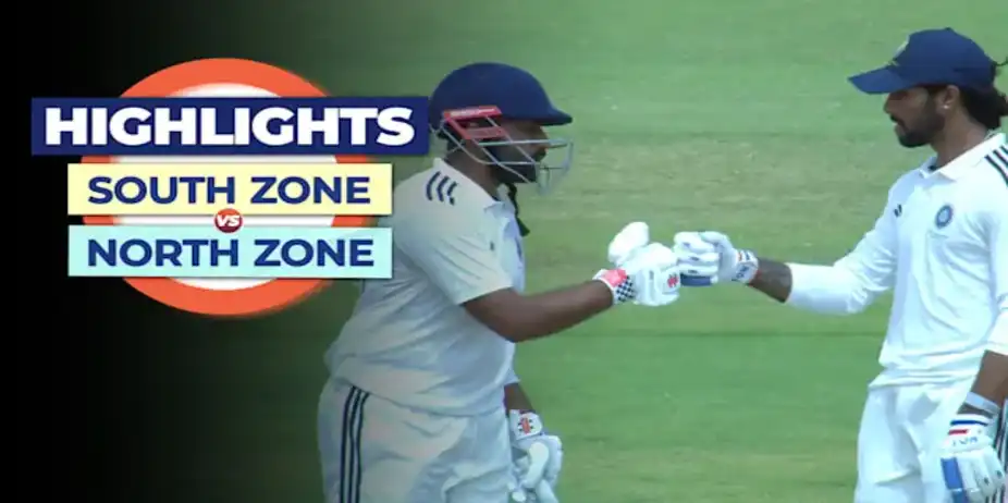SF: South Zone vs North Zone - Day 3, Highlights
