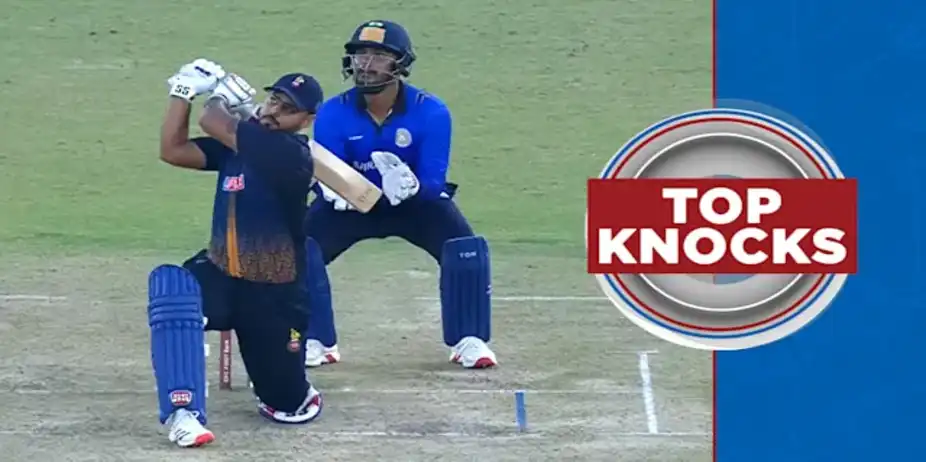 Nitish's 76 vs Saurashtra