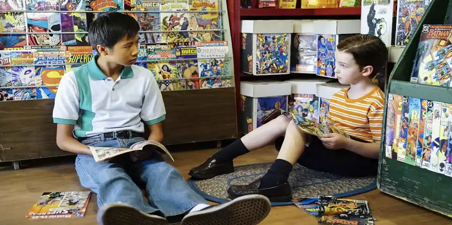 Young Sheldon S1 E4 - A Therapist, a Comic Book and a Breakfast Sausage