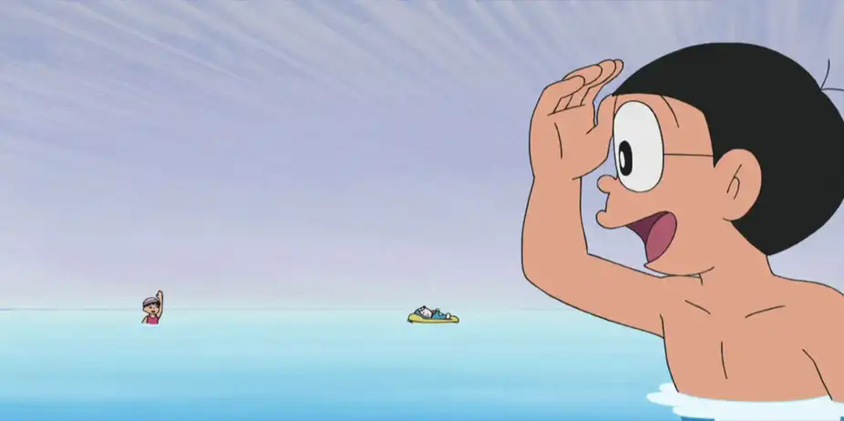 Doraemon S19 E44 - Our Pool is the Pacific Ocean; Recyling with a Ghost