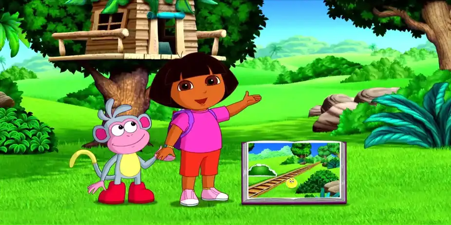 Dora The Explorer S8 E3 - Catch that shape train