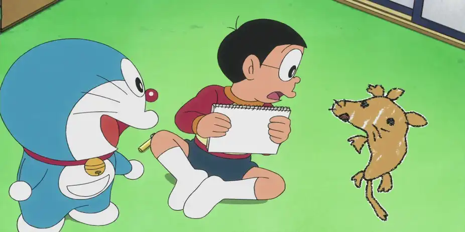 Doraemon S19 E19 - Reality Crayons; Flubag and Sickness Simulator!
