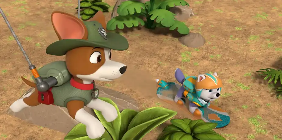 Paw Patrol S9 E15 - Pups Save a T-Rex Tyke/ Pups Save a Playful Elephant Calf