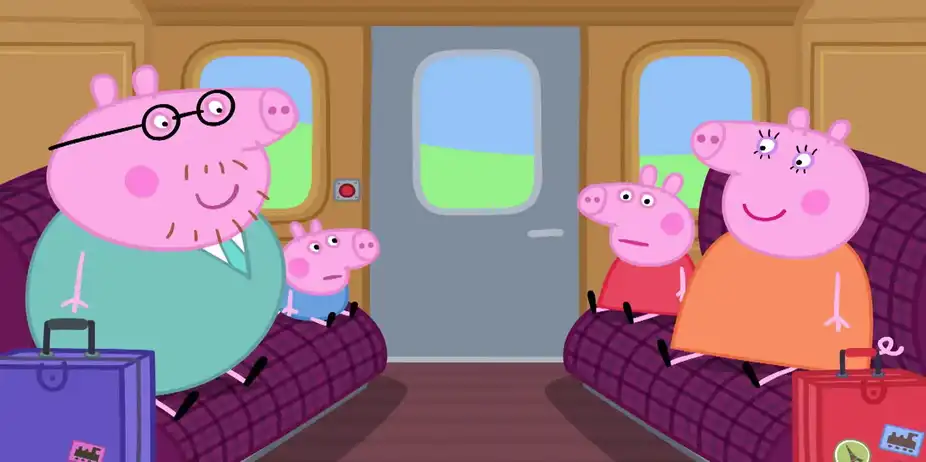 Peppa Pig S7 E49 - Long Train Journey