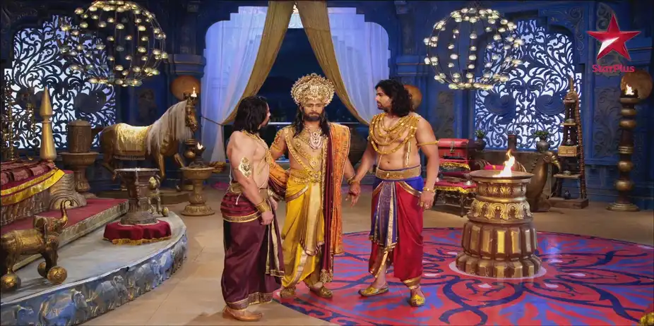 Mahabharat S5 E6 - Duryodhan threatens Dhritarashtra