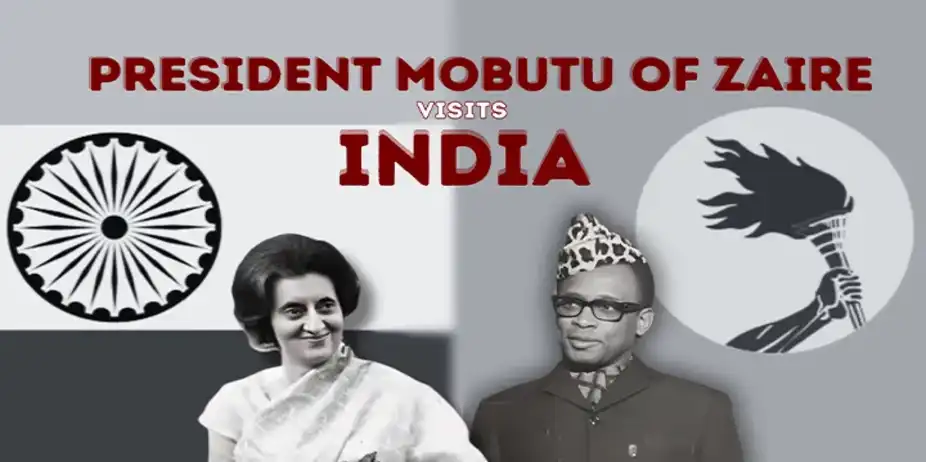 President Mobutu of Zaire Visits India