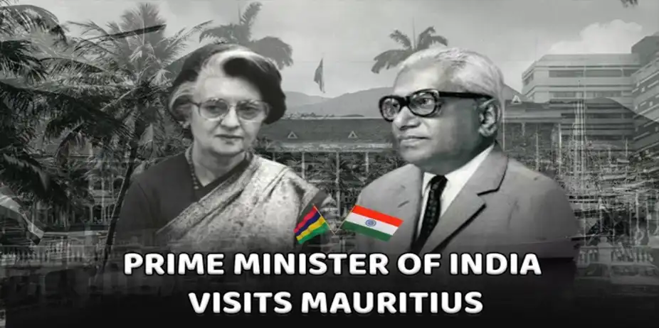 Prime Minister of India Visits Mauritius 1970